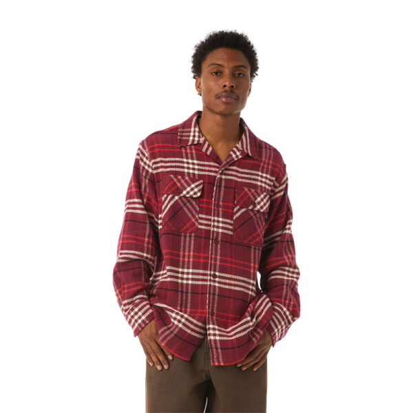 HUF Westridge Unisex Shirt Berry