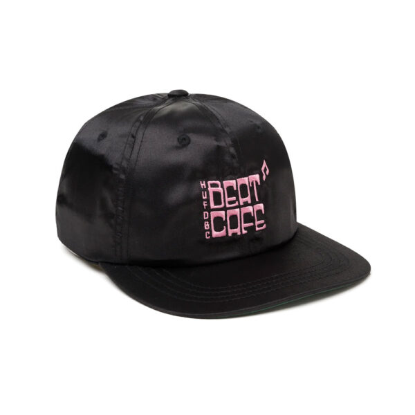 HUF Beat Cafe 6 Panel Hat Black