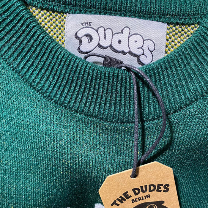 The Dudes Early Retirement Unisex Knitted Crewneck Green