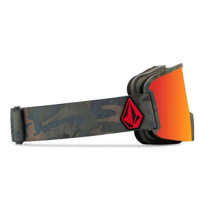 Volcom Garden Cloudwash Camo Red Chrome + Bonus Low Light Lens