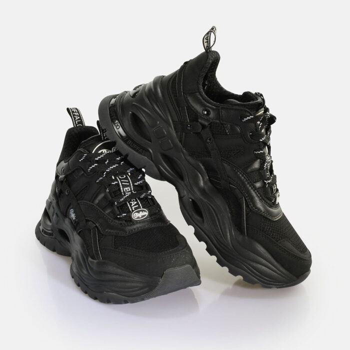Buffalo Triplet Hollow Men Sneakers Black