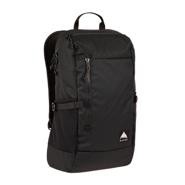 Σακίδιο πλάτης Burton Prospect 2.0 20L σε μαύρο χρώμα (True Black), με μοντέρνο σχεδιασμό, πολλαπλές τσέπες και λογότυπο Burton στο μπροστινό μέρος."