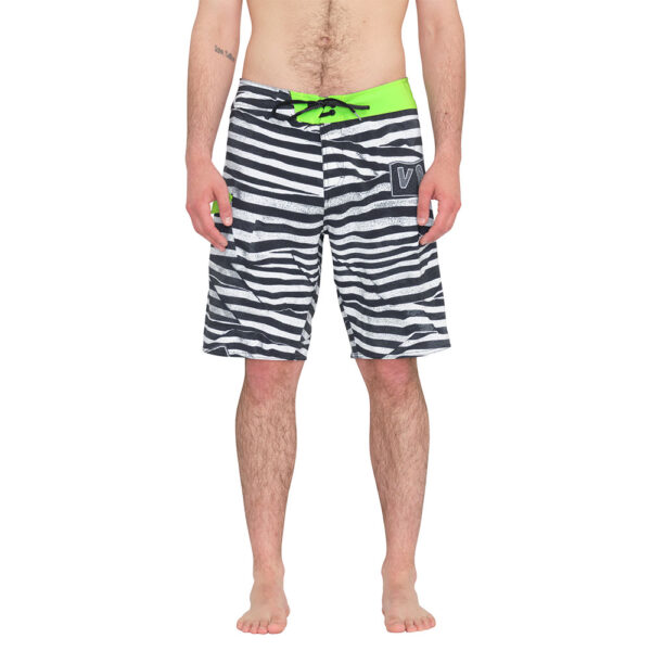 Volcom Mod Lido Print Boardshort 20'' Black White