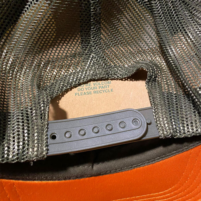Circa Skater Unisex Hat Orange White Olive - Image 3