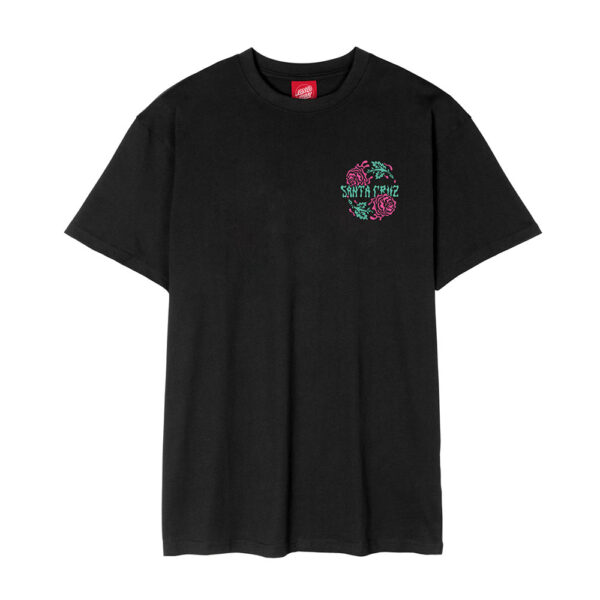Santa Cruz Dressen Rose Two T-Shirt Black