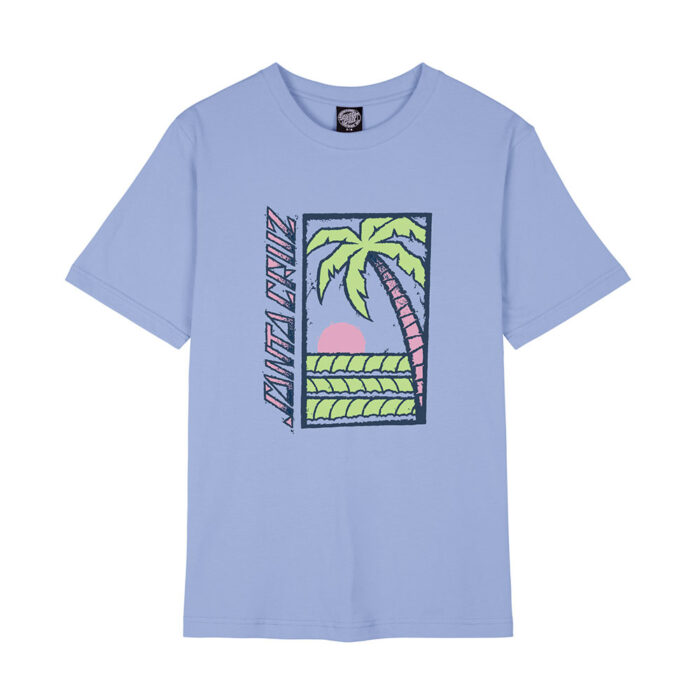 Santa Cruz Palm Strip Loose Fit T-Shirt Hyacinth