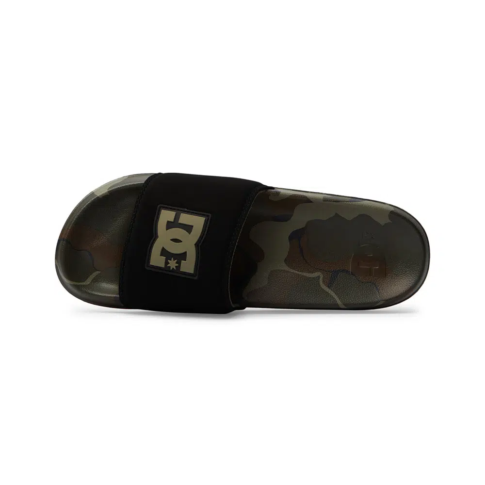 DC Slides SE White Black Camo