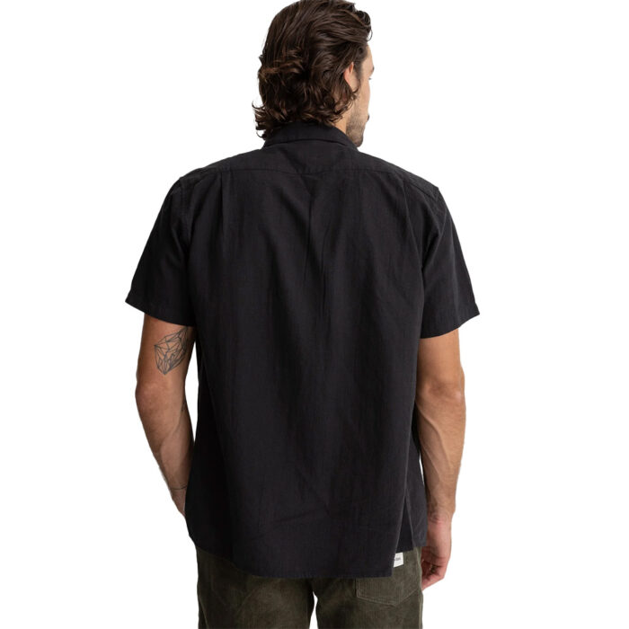 Rhythm Classic Linen SS Shirt Black