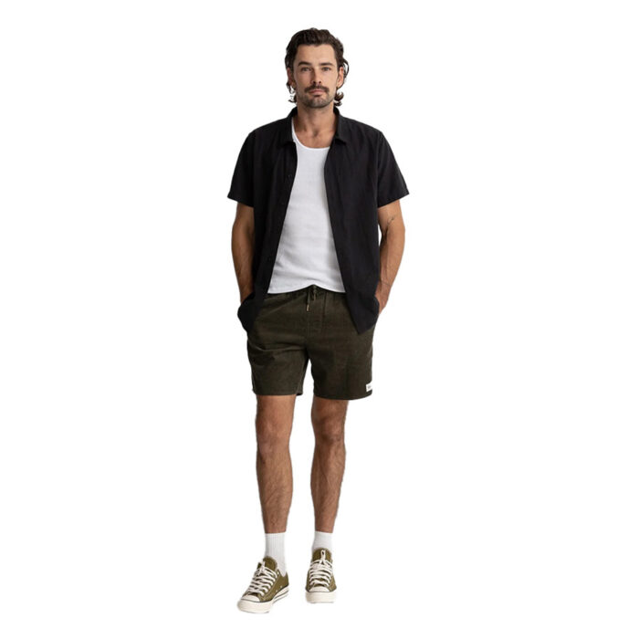 Rhythm Classic Linen SS Shirt Black