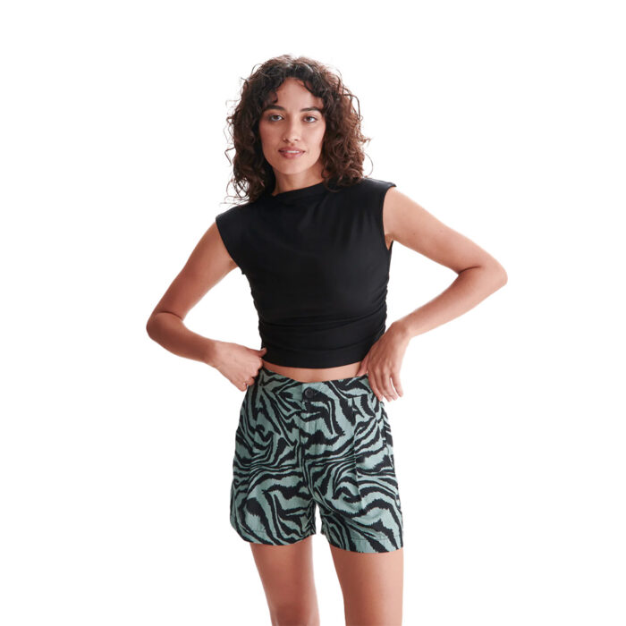 24 Colours Shorts Patterned Black Green