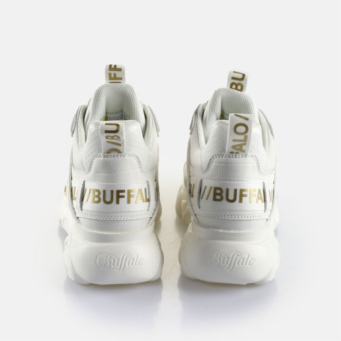 Buffalo CLD Chai Sneakers White Croco