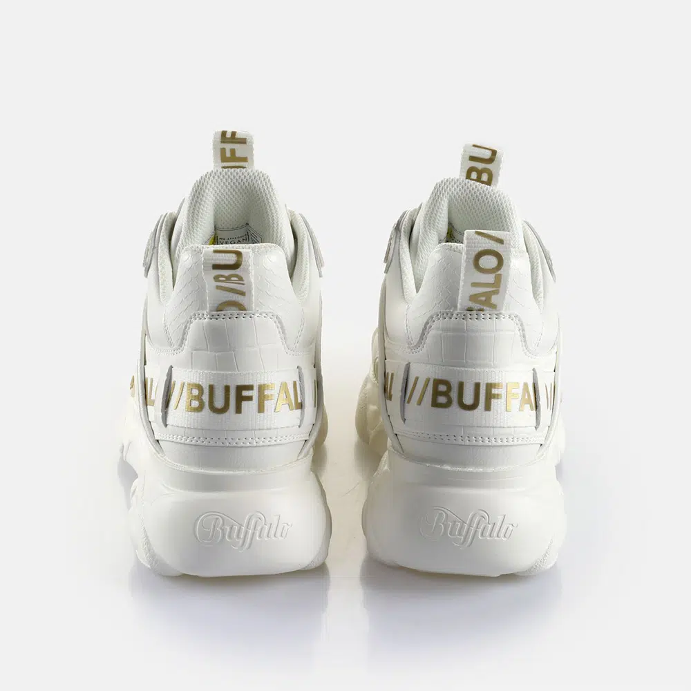 Buffalo CLD Chai Sneakers White Croco