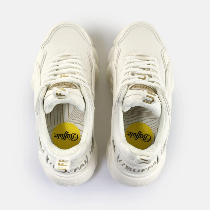 Buffalo CLD Chai Sneakers White Croco