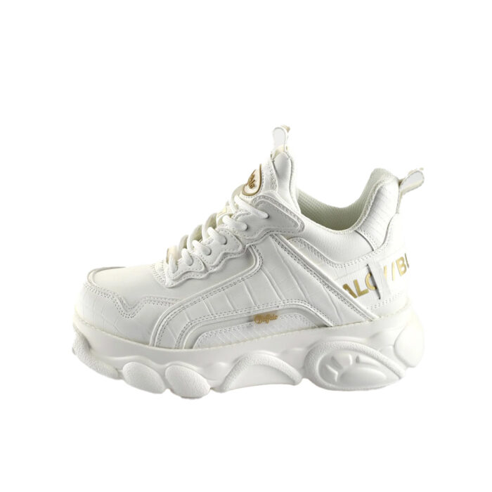 Buffalo CLD Chai Sneakers White Croco