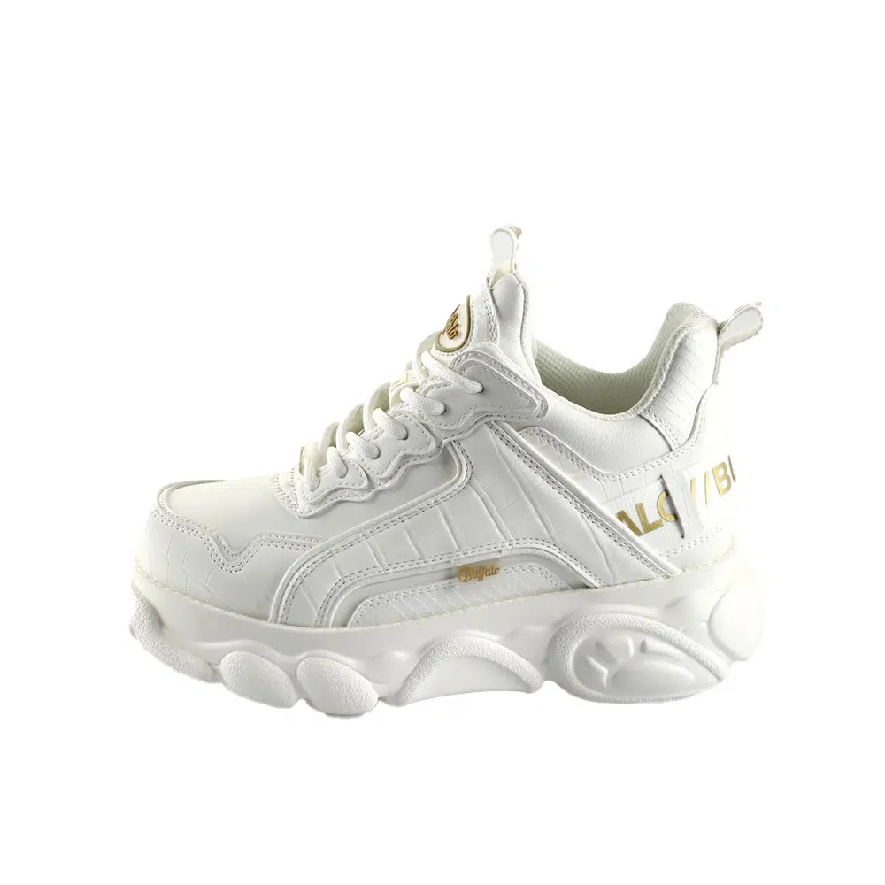 Buffalo CLD Chai Sneakers White Croco