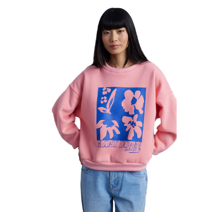 24 Colours Oversized Crewneck Pink