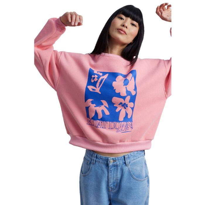 24 Colours Oversized Crewneck Pink