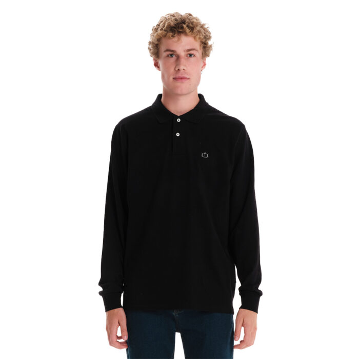 Emerson 242.EM35.01 LS Polo Tee Black