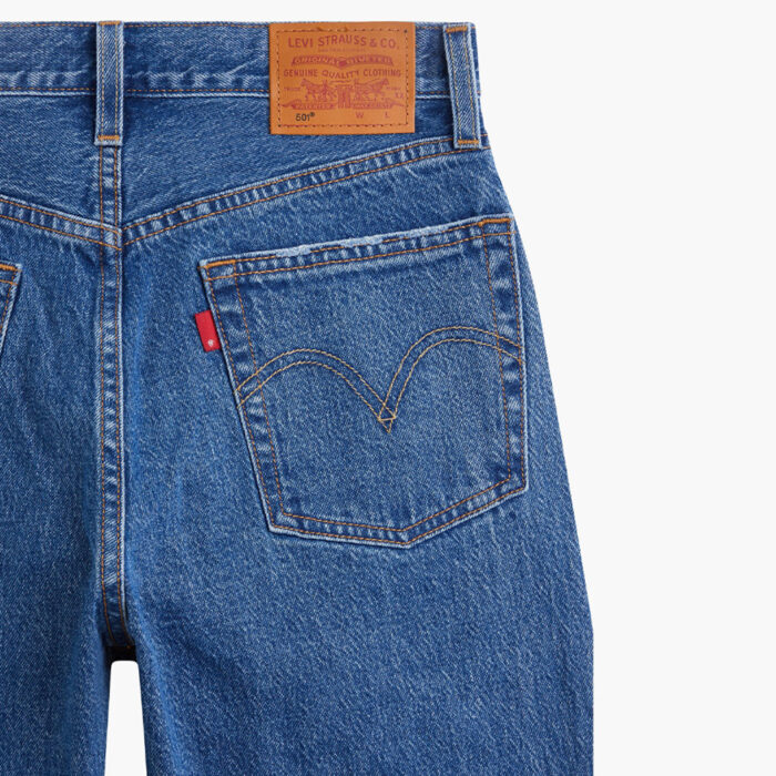 Levi's 501 Original Cropped High Rise Denim Pant
