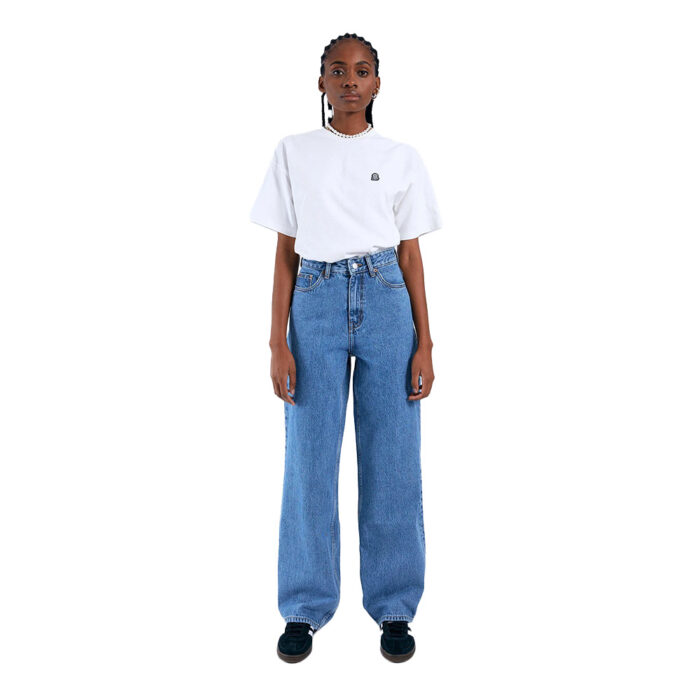 Dr Denim Donna Pant Stream Sky Retro Blue