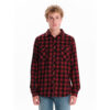 Emerson 242.EM60.80 Flannel Shirt Black Red