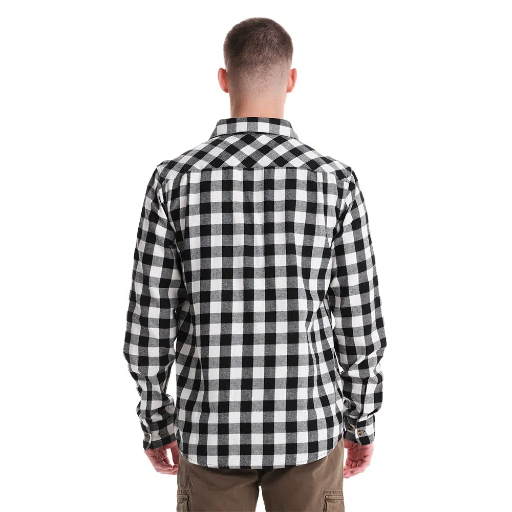 Emerson 242.EM60.80 Flannel Shirt White Black