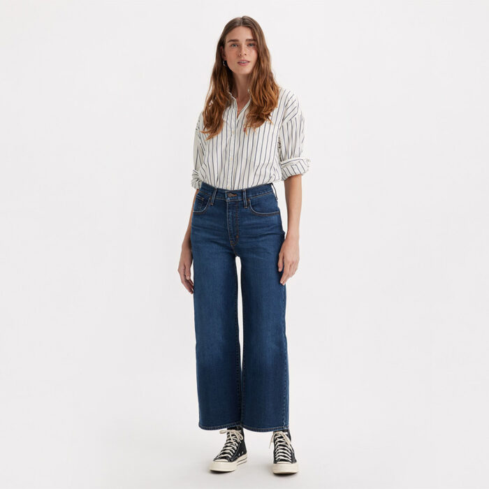 Levi's High Rise Wide Leg Pant Dark Indigo