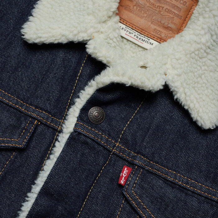 Levi's Type 3 Sherpa Trucker Jacket Med Indigo