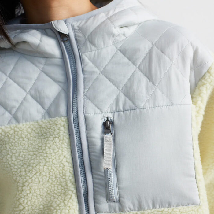 24 Colours Γυναικείο Fleece Jacket Beige - Image 3