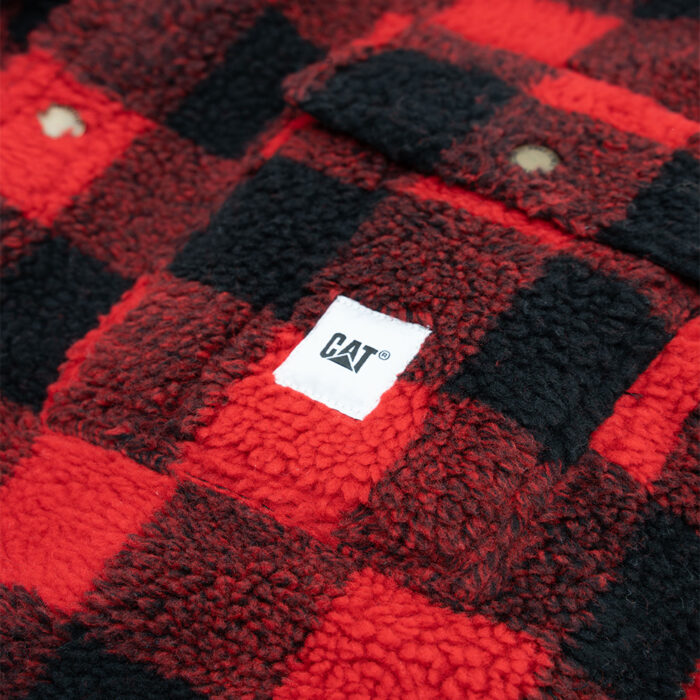 Cat WWR Buffalo Overshirt Ανδρικό Red Black - Image 2