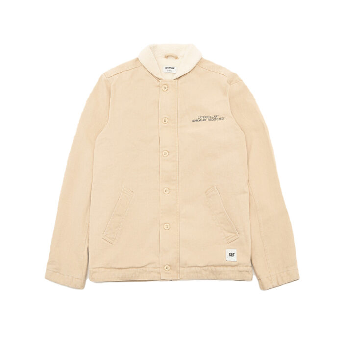 Cat WWR Washed Deck Unisex Jacket Pale Khaki