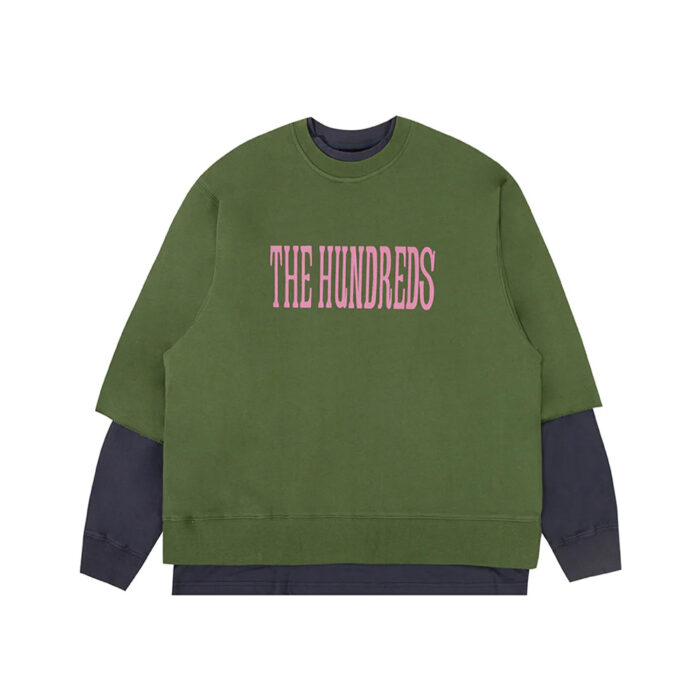 The Hundreds Unisex Layer Crewneck Forest Green