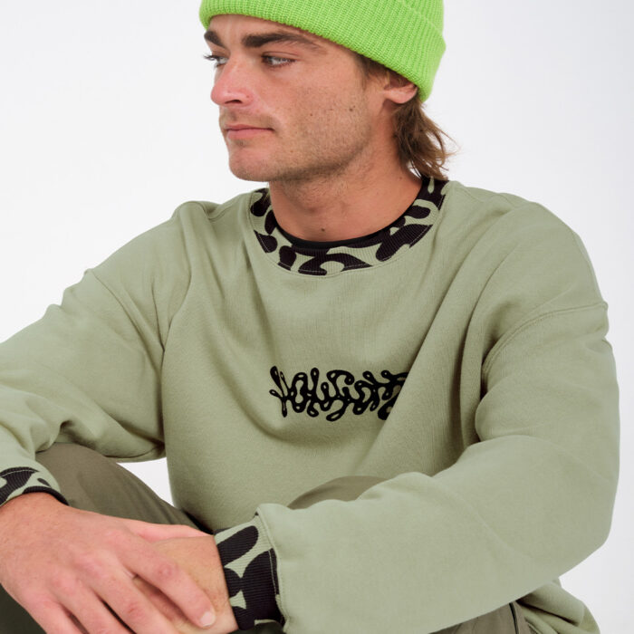 Volcom Zephyr Crewneck Green Tea