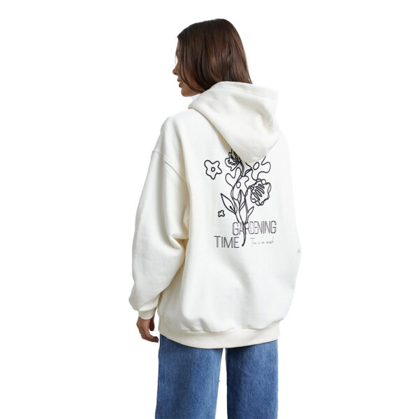 24 Colours Oversized Hoodie Off White