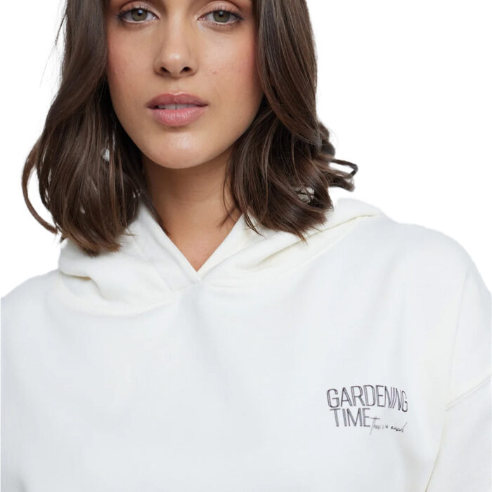 24 Colours Oversized Hoodie Off White