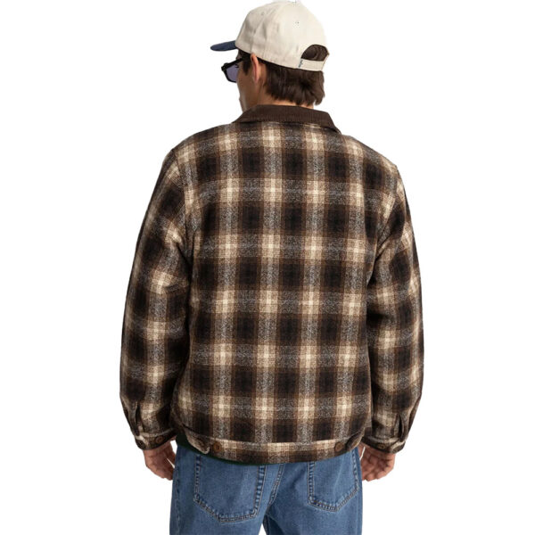 Rhythm James Check Overshirt Brown