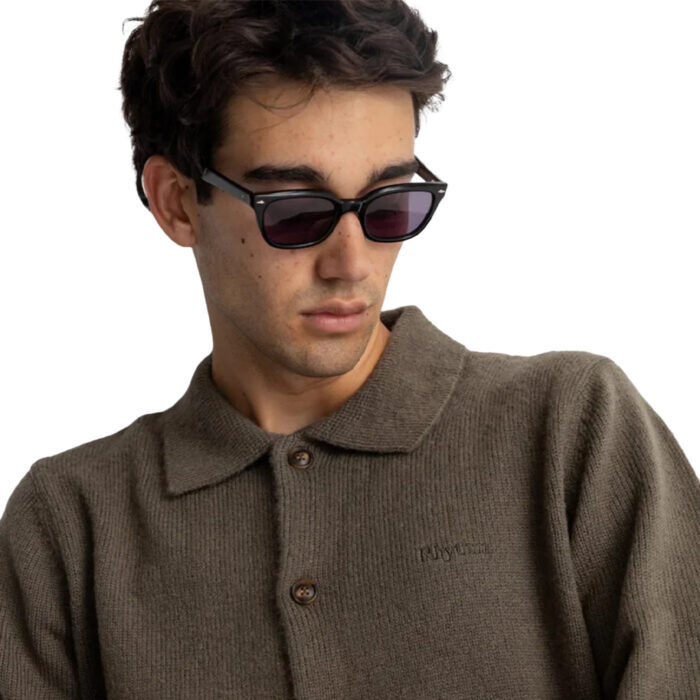 Rhythm Mohair Knit Button Up Olive