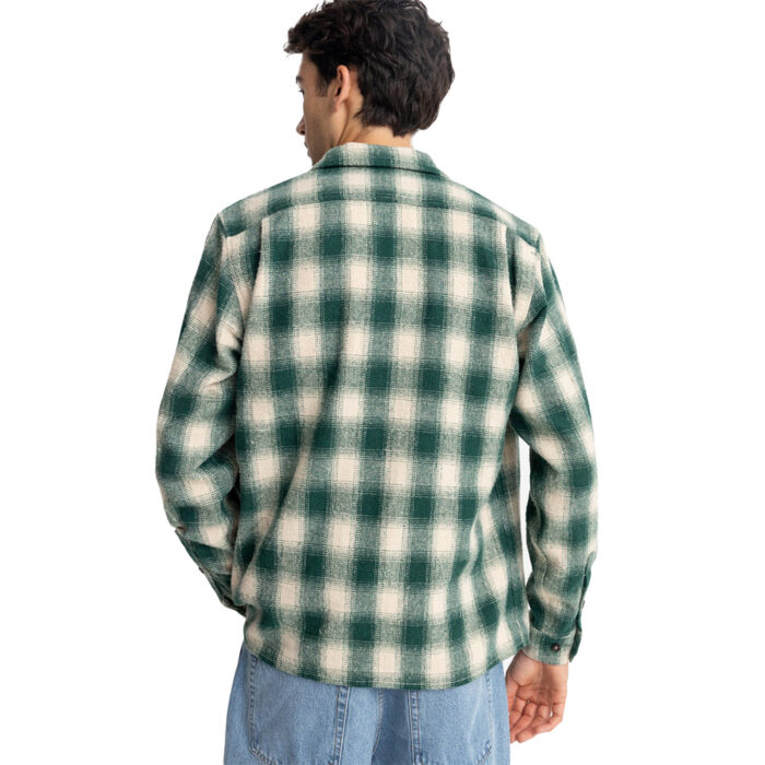 Rhythm Plaid Flannel Shirt Green