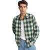 Rhythm Plaid Flannel Shirt Green