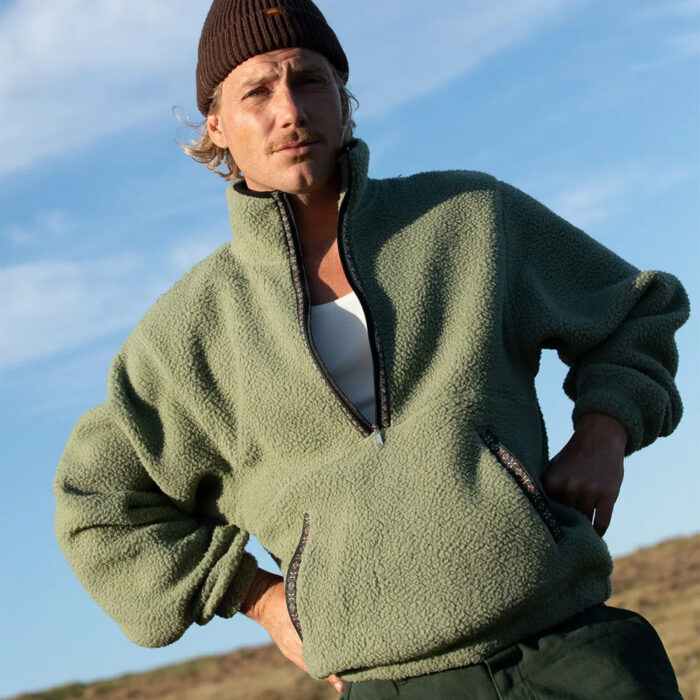 Rhythm Sherpa Pullover Sage
