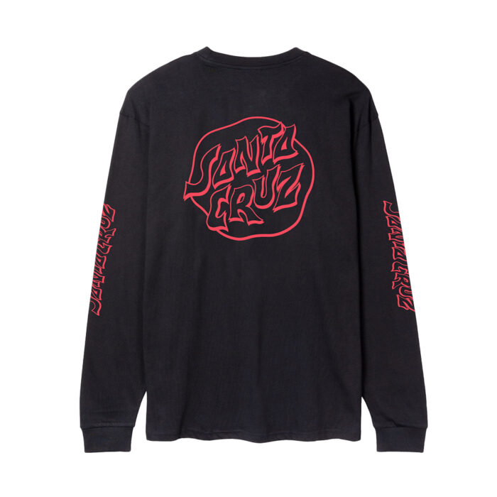 Santa Cruz Fever Dream Mono LS Tee Black