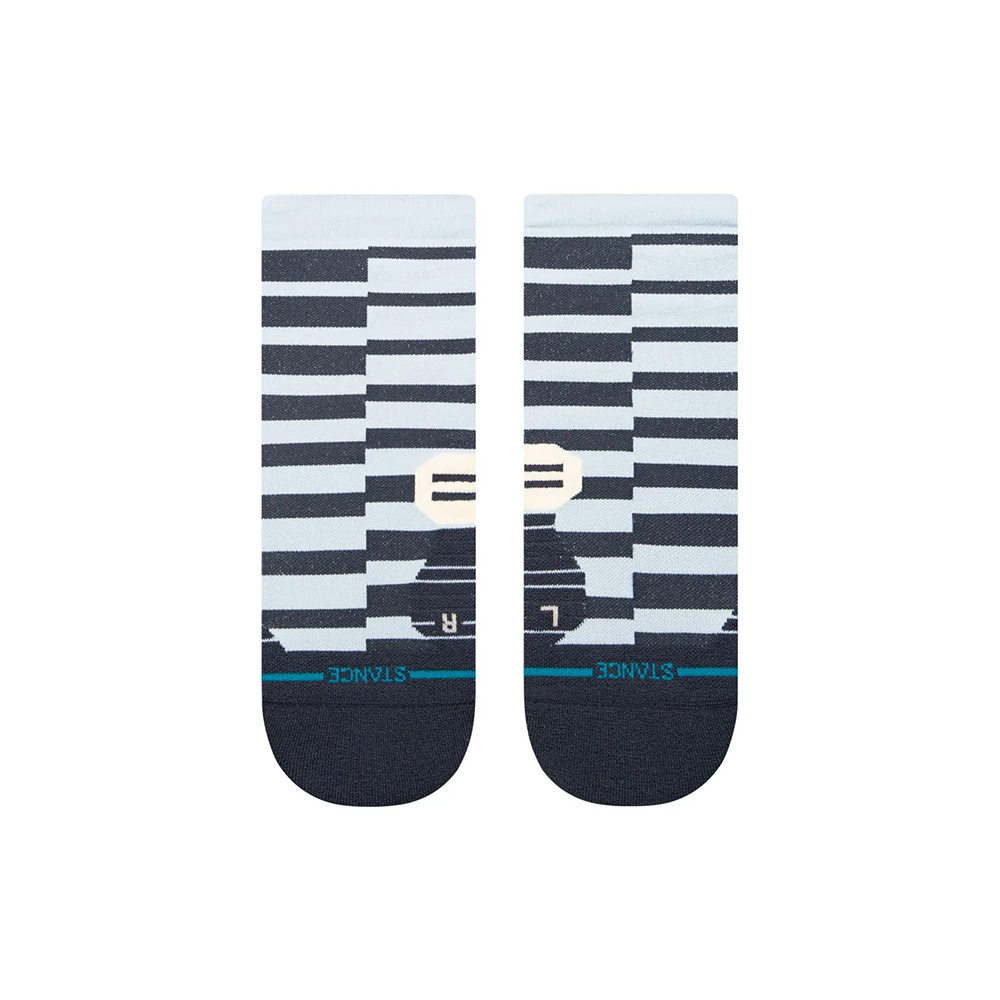 Stance Zippin Light Quarter Running Socks Ice Blue
