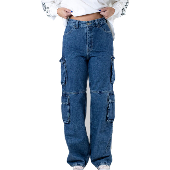 Dr.Denim Donna Multi Cargo Pant Stream Mid Retro