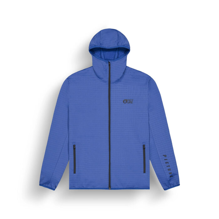 Picture Bake Grid Mid Layer Zip Fleece Ultramarine