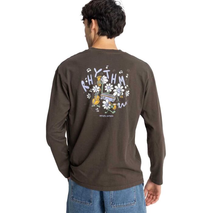 Rhythm Natural Harmony LS Tee Black