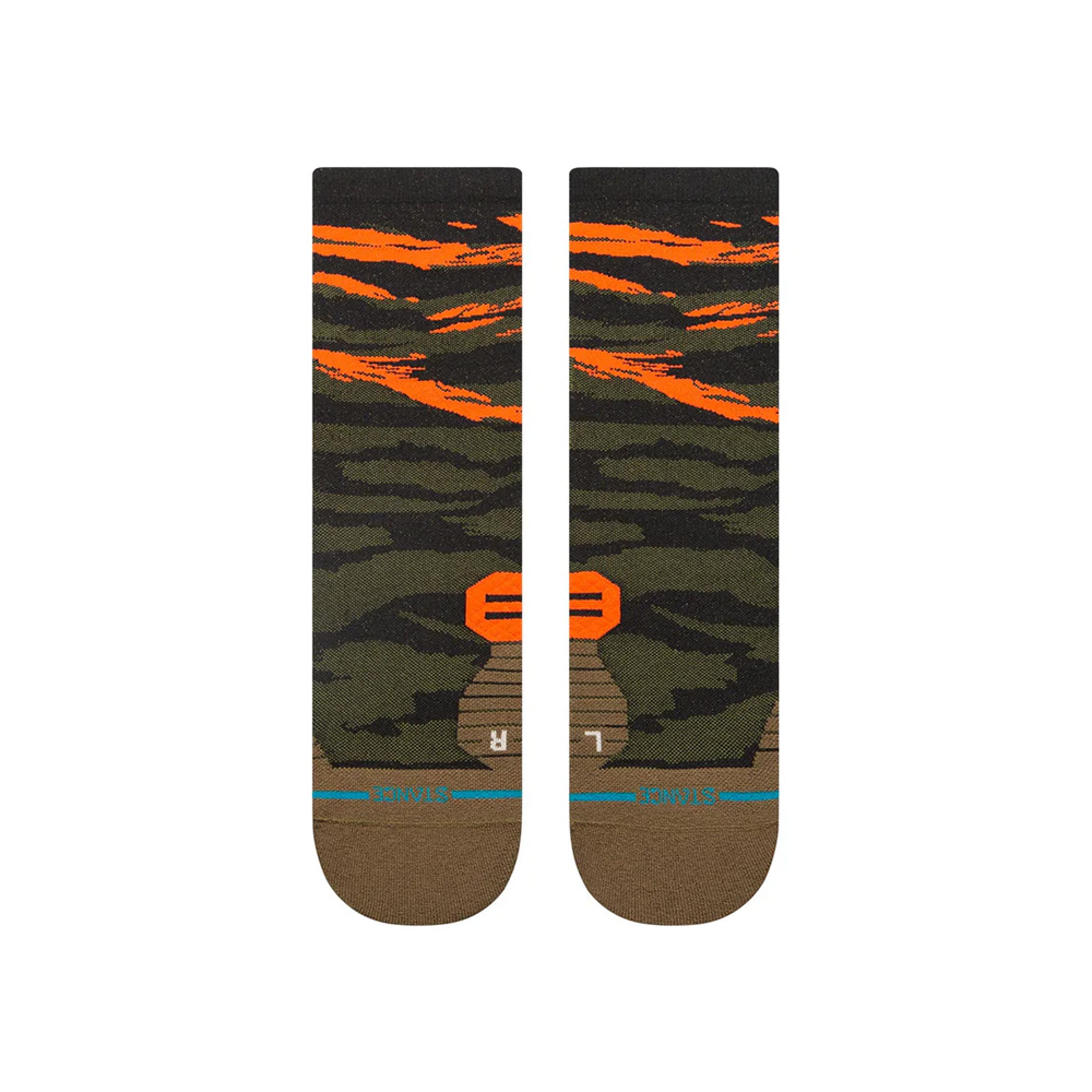 Stance Primal Light Quarter Running Socks Olive