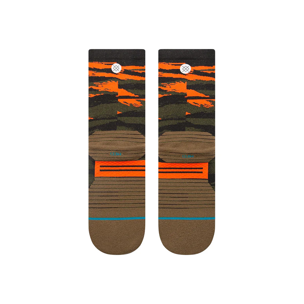 Stance Primal Light Quarter Running Socks Olive
