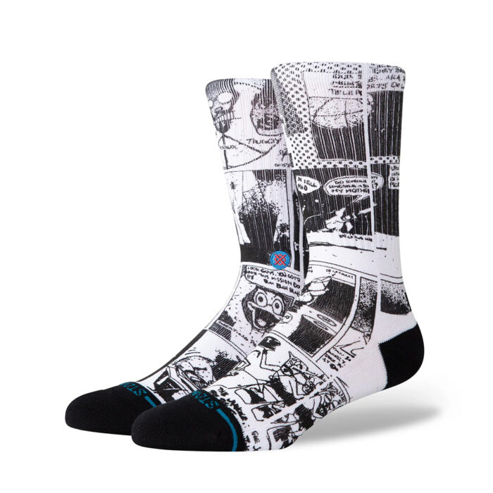 Stance x De La Soul The Sleeve Unisex Crew Socks Black White