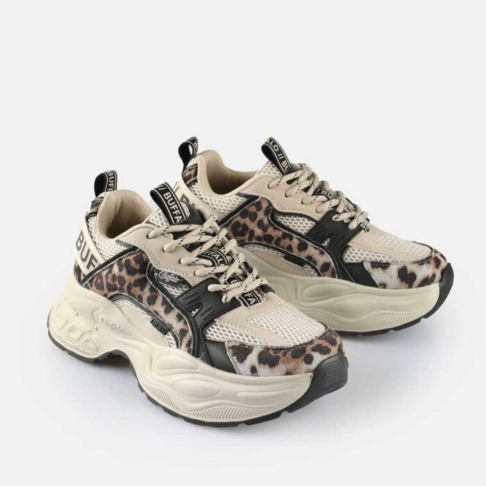Buffalo Para Sneakers Beige Black Leo