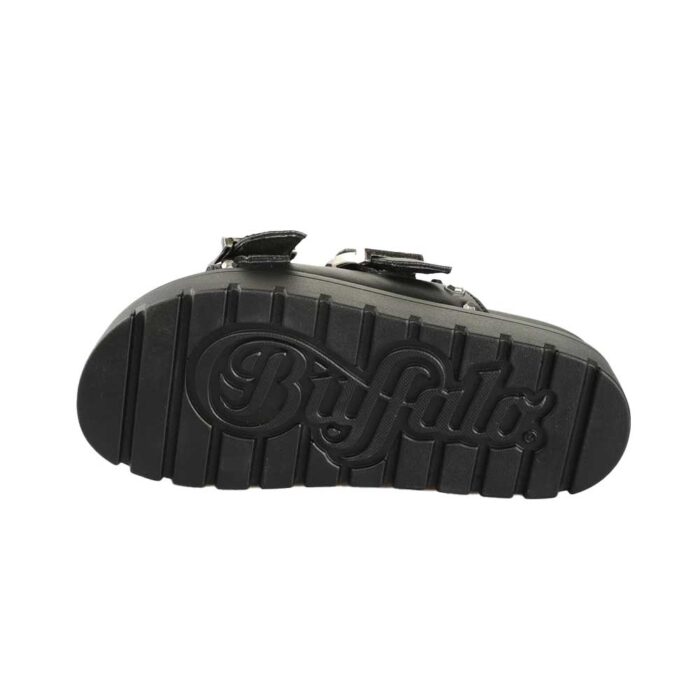 Buffalo Raya Ari Stud Sandals Black